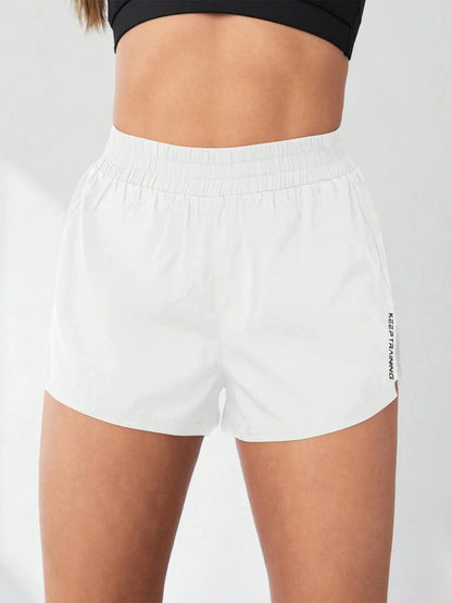 Faux Two-Piece Anti-Exposure Yoga Shorts