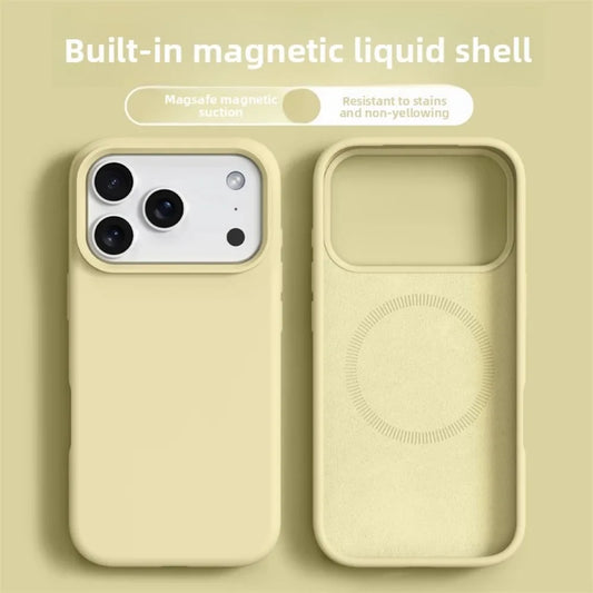 Original Magnetic Phone Case For iPhone 17 16 Pro Max Liquid Silicone Cases