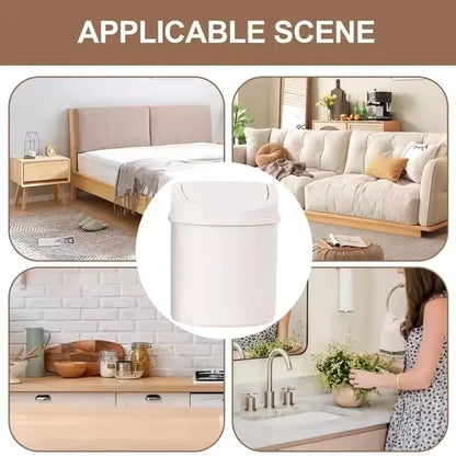 1pc-Mini Desktop Bin Small Trash Can Tube