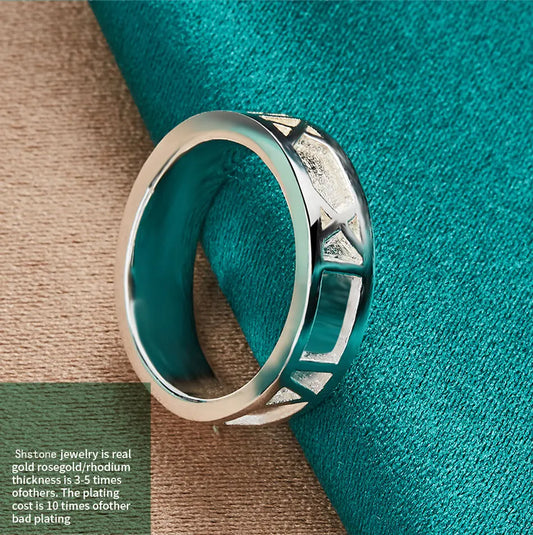 925 Sterling Silver Roman Numeral Rings