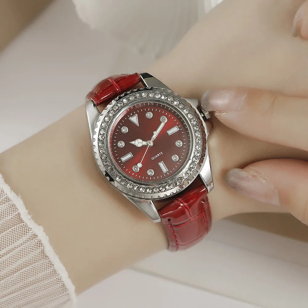 DANA Diamond Quartz Green Leather