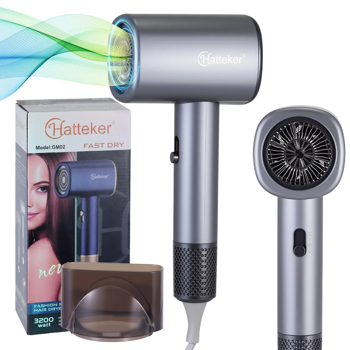 6-Level Professional Hair Dryer Salon Industrial Grade Quick Drying High Temperature Hair