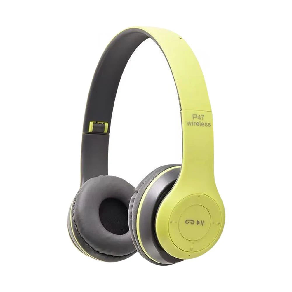 Stereo P47 Wireless Headphones Bluetooth 5.0 Earphones Foldable Bass Helmet