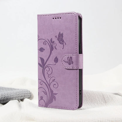 Butterfly Flower Leather Case For Samsung Galaxy Flip Cover