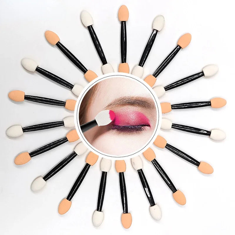 100Pcs/ Bag Portable Eyeshadow Small Double Sponge