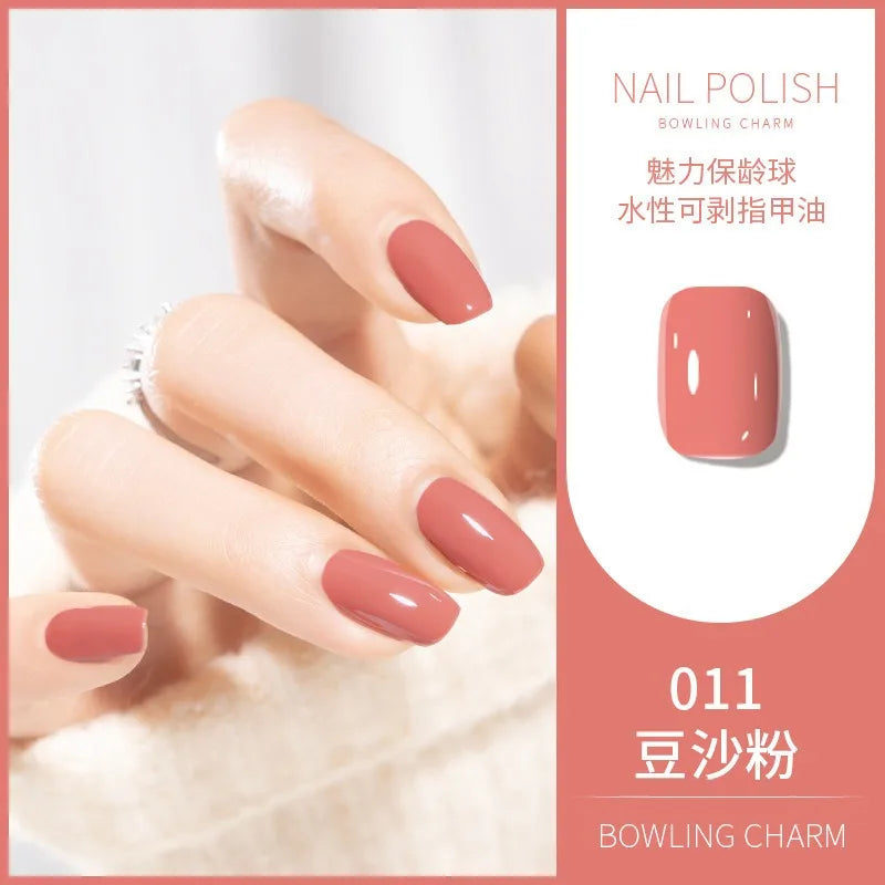 40 Colors Nail Polish Water-based Quick Drying Tearable Nail Art