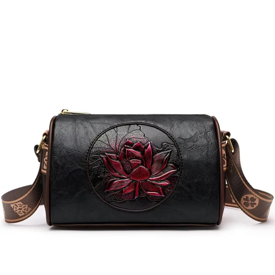 Leather Alligator Crossbody Bag
