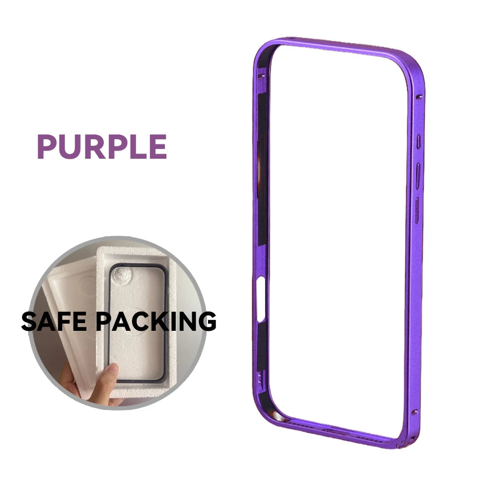 Light Aluminum Metal Frame Thin Case Bumper For iPhone 17  Max Alloy Titanium Protect Back