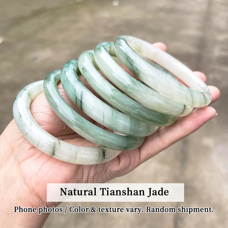 Natural Lapis Lazuli Tianshan Jade Bangle Imperial Blue Afghan Stone Bangle Genuine Gemstone Bracelets