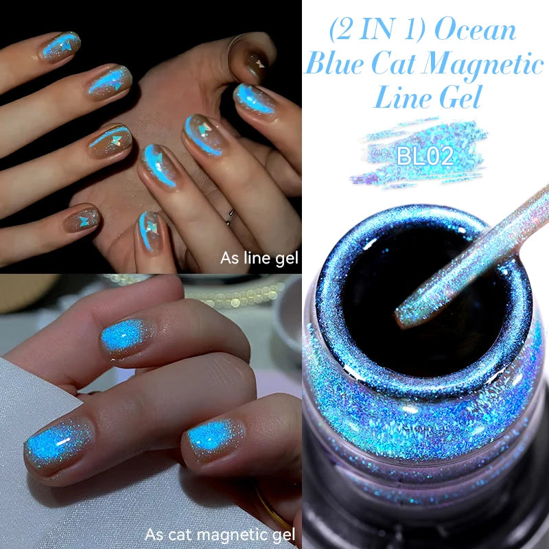 Gold Sliver Metallic Liner Gel Nail Polish