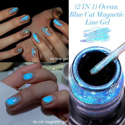 Gold Sliver Metallic Liner Gel Nail Polish