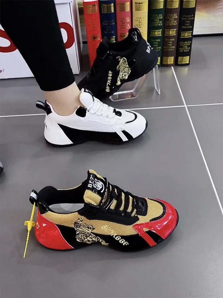 Auspicious Tiger Breathable Sneakers