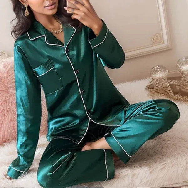Silk Satin Sleepwear Pyjamas Set