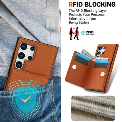 Wallet Case with Card Holder, 360° Rotation Ring