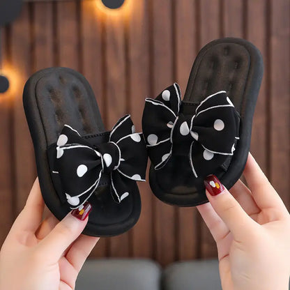 Princess Non-slip Soft Sole Bow Tie Flip Flops Slippers