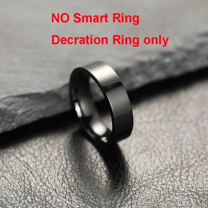 Heart Rate Blood Oxygen and Sleep Monitor IP68 & 5ATM Waterproof, Multi-sport Ring
