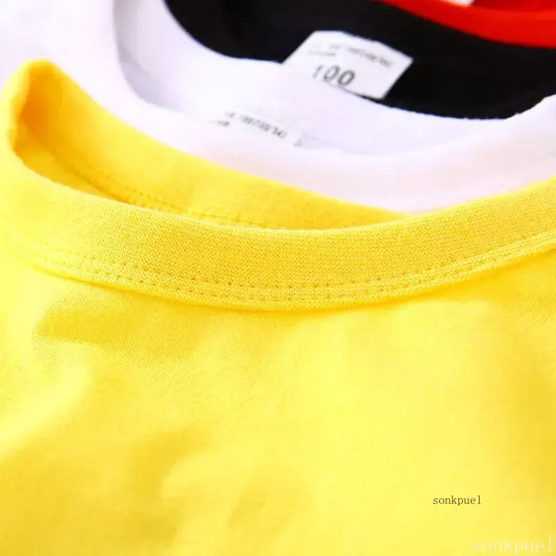 Autumn Spring Cotton T-shirt Tees Long Sleeve White Shirt Kids Tops