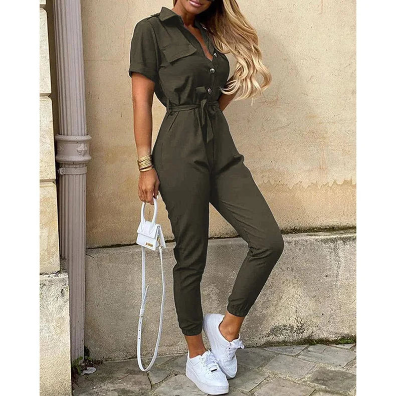 Casual Slim Fit Jumpsuit Pants