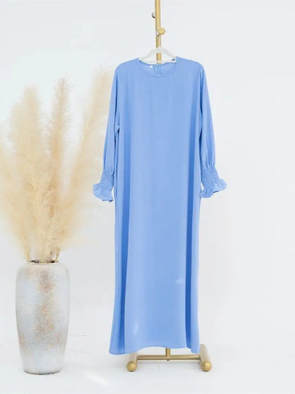 Jersey Solid Modest Under Abaya Islamic Robe