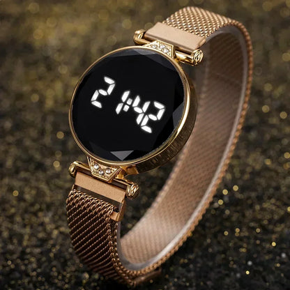 DANA Luxury Rose Gold LED Digital Watch