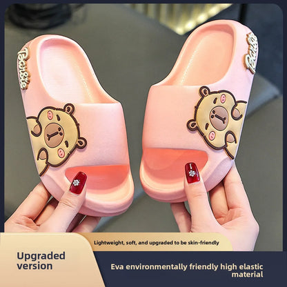 Children Slippers Cute Cartoon Girl Home Slippers
