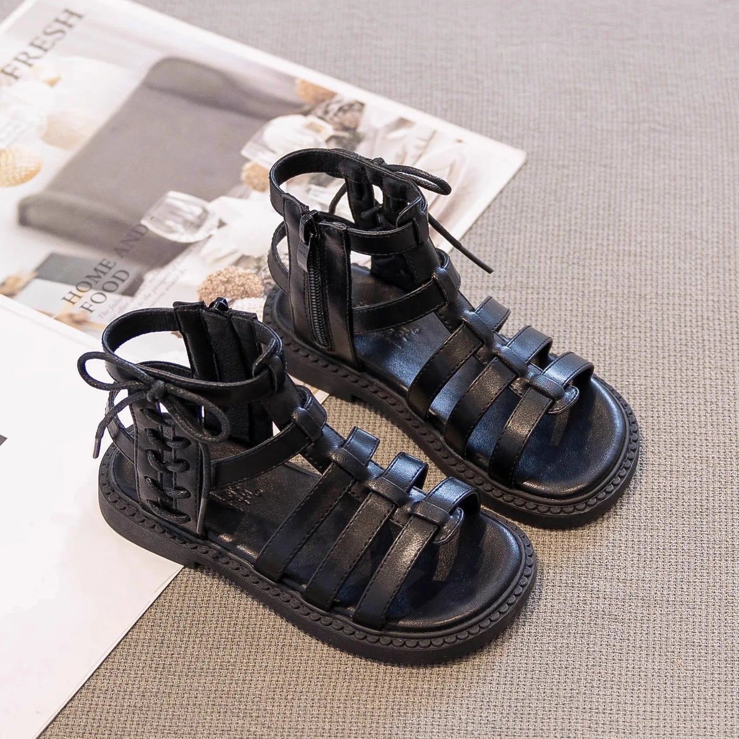 High-top Flat Cut-Outs Beach Sandals