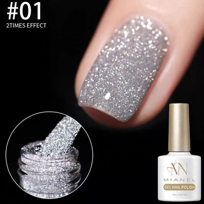 Gel Nail Polish Adhesive Burst Flash Broken Diamond Halloween Nails Art Kit