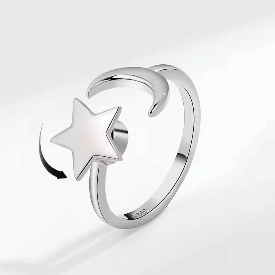 DANA 925 Silver Sunflower Diamond Zircon Ring