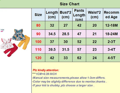 1-6T Sleeveless Flower T-shirt + Leggings Pants Set