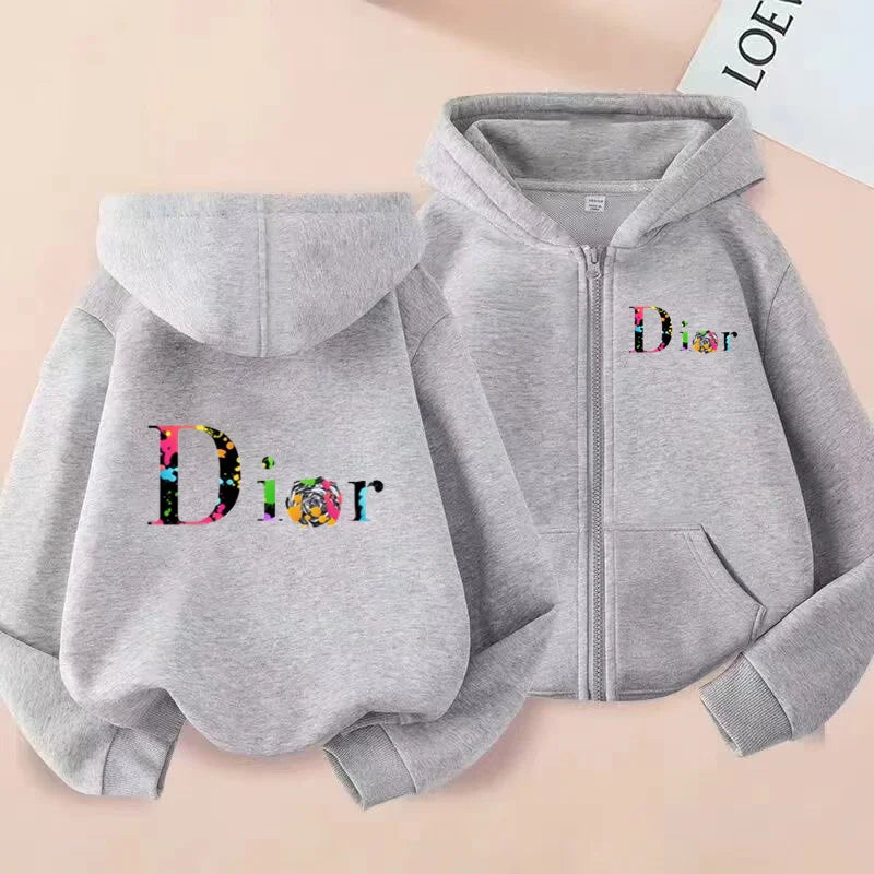 Letter 3-12Yrs Long-sleeved Top Casual Hoodie