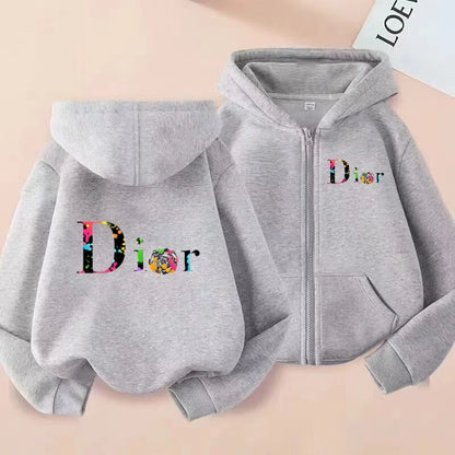 Letter 3-12Yrs Long-sleeved Top Casual Hoodie