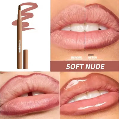 Velvet Brown Lip Liner Pencil Nude Matte Waterproof Non-stick Cup Cherry