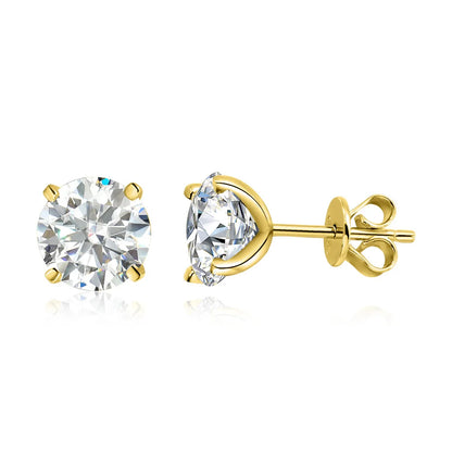 DANA Rose Gold Color Moissanite Stud Earrings