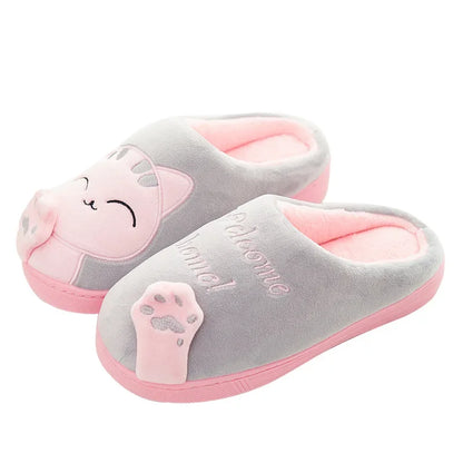 Cartoon Cat Soft Cotton Slippers