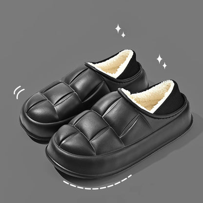 Waterproof cotton slippers