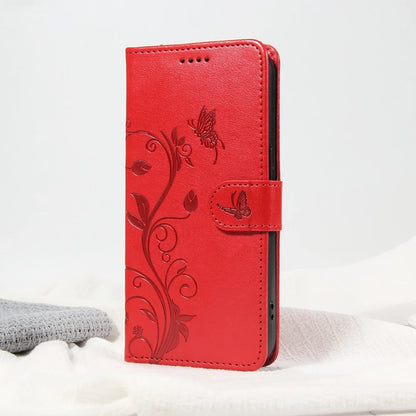 Butterfly Flower Leather Case For Samsung Galaxy Flip Cover
