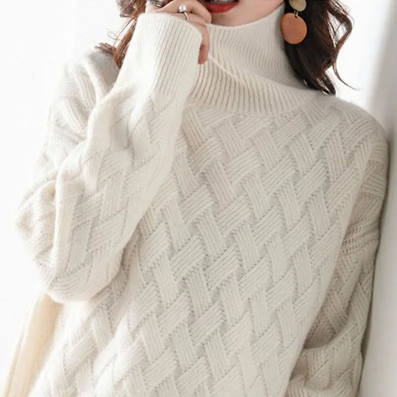 Loose Sweater Winter Chic Cashmere Oversize Thick Sweater Pullovers