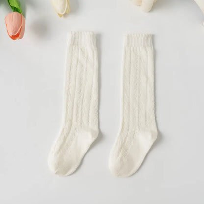 Kids Knee High Socks Toddlers Mesh Baby Girls
