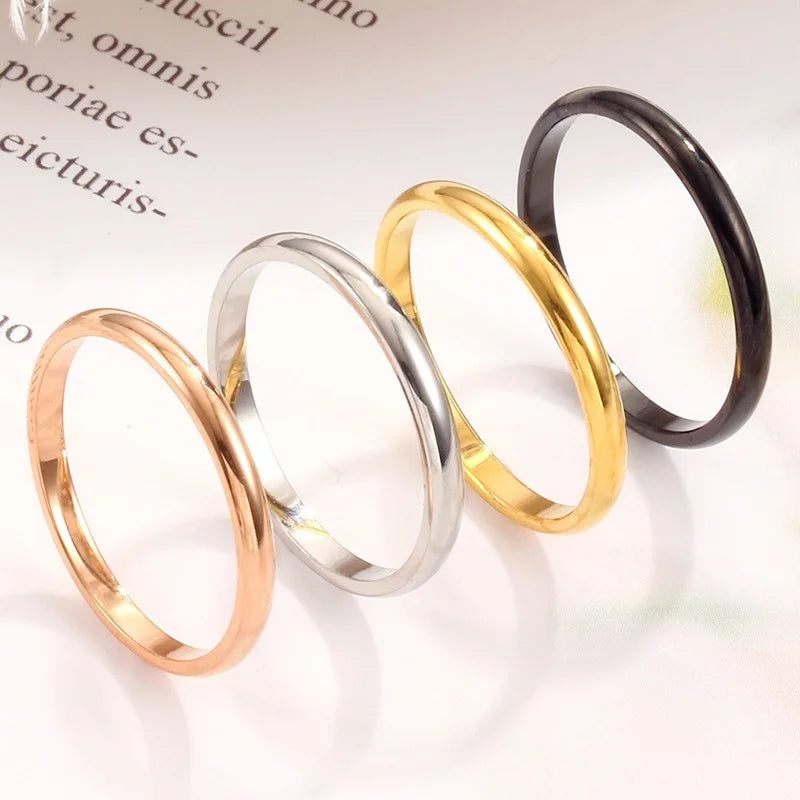 Scrub Titanium Steel Rings