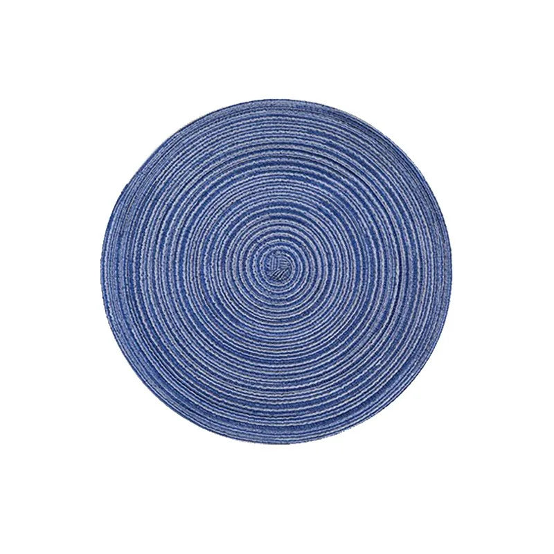 Imitation Cotton Yarn Placemat Round Woven Dish Mat