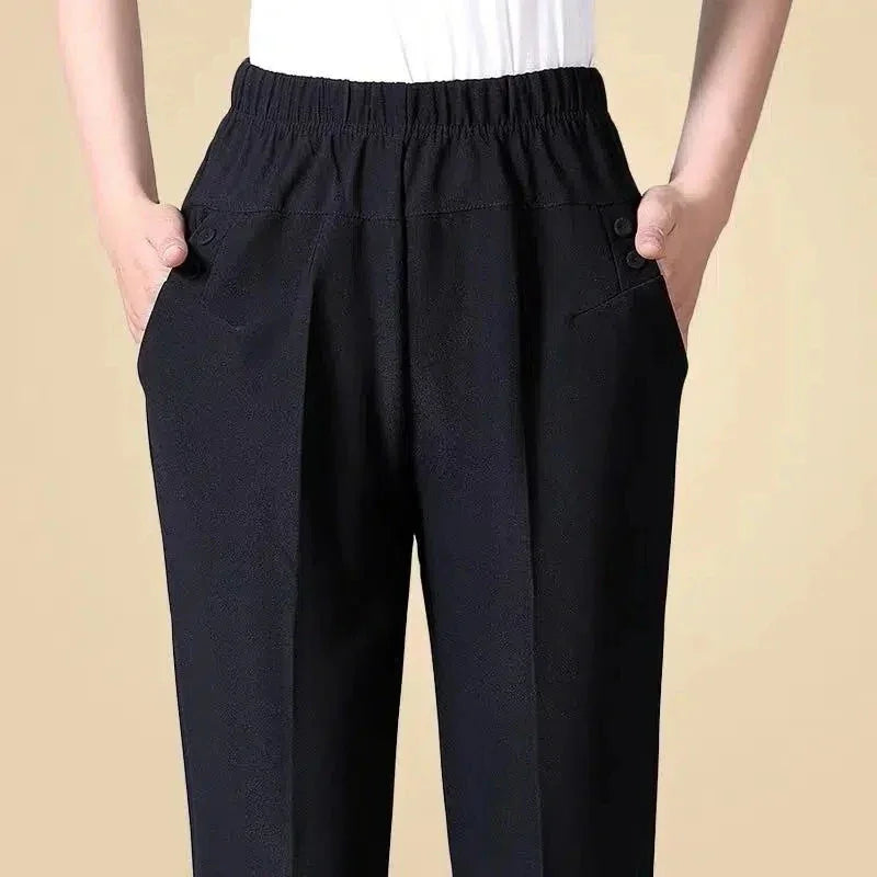Oversize Elastic High Waist Loose Casual Pants
