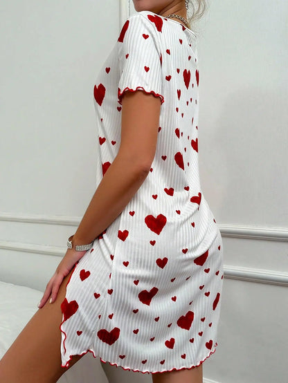 Love Dress Short Sleeve Pajama