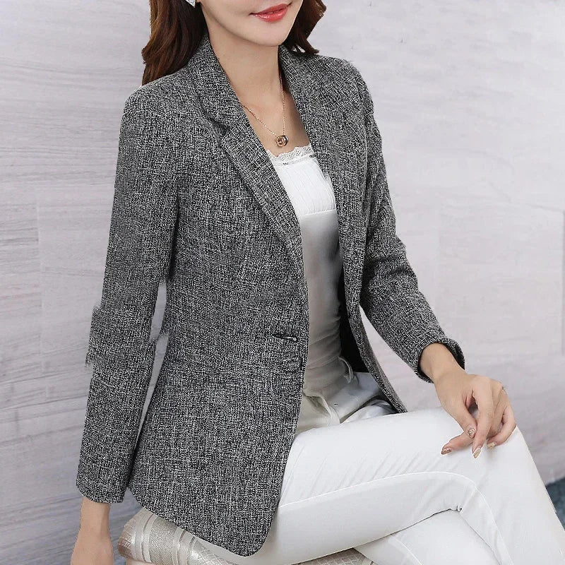 Slim Single Breasted Business Blazer Coats