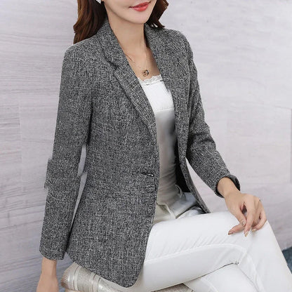 Slim Single Breasted Business Blazer Coats