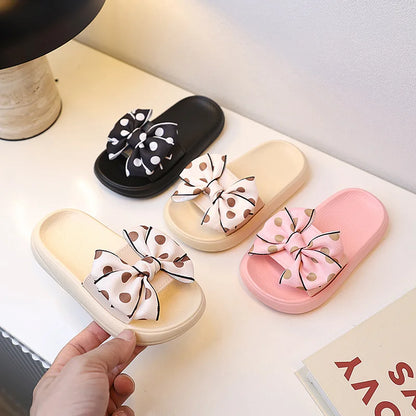 Princess Non-slip Soft Sole Toddler Bow Tie Slippers