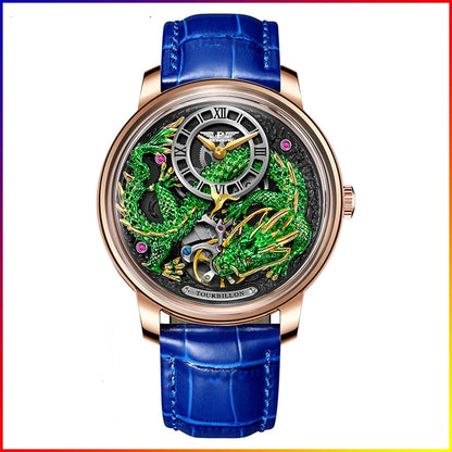 Golden Dragon Dial Mechanical Sapphire Waterproof Automatic Mechanical Watch