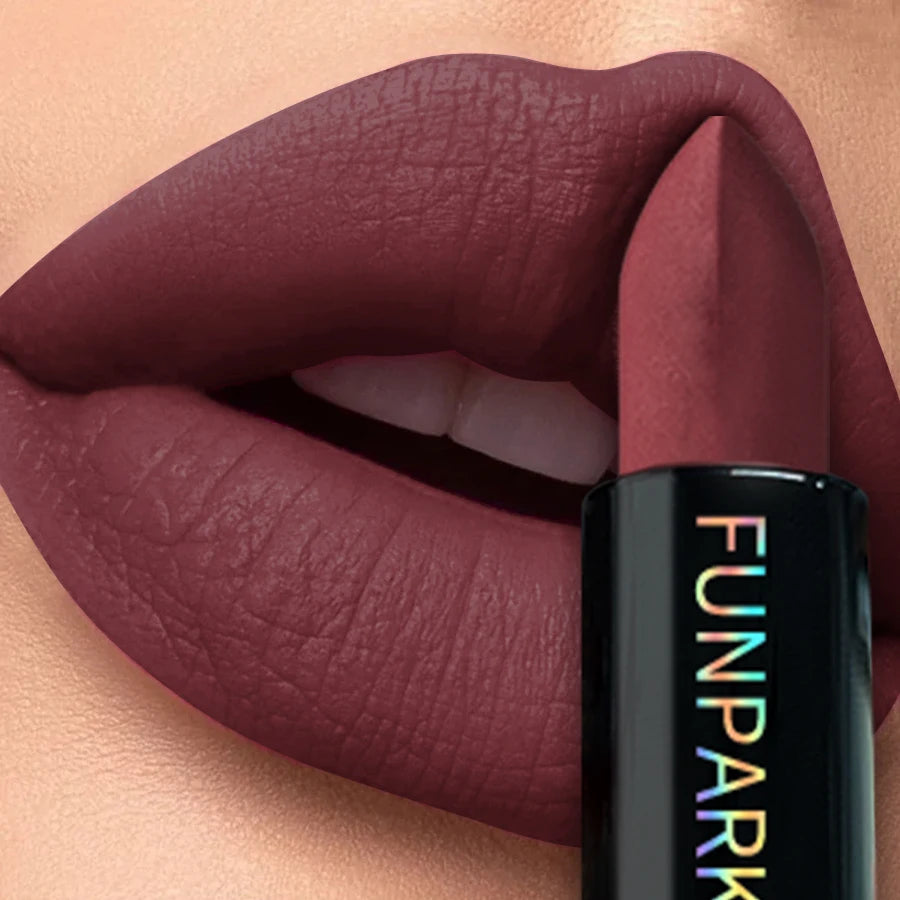 25-Color Matte Lipstick Waterproof Long Lasting  Velvet Finish Lip Tint