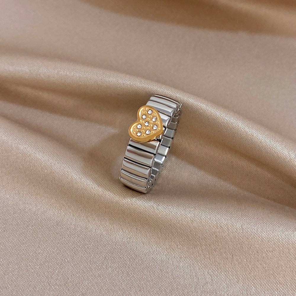 Gold Plated Stainless Steel Elastic Bangles Bracelet