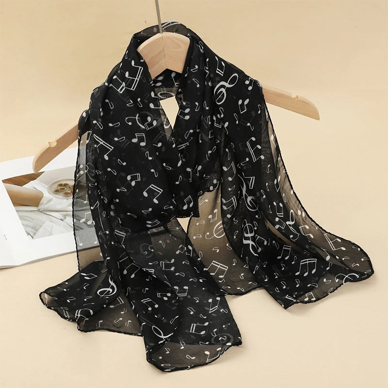 Chiffon Long Silk Scarf Turban
