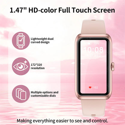 1.47-inch Blood Oxygen Heart Rate Sleep Health Monitoring Information Watch Smartwatch